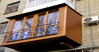 Внешняя отделка балкона Мариинск цена от 1035 руб. м/2.